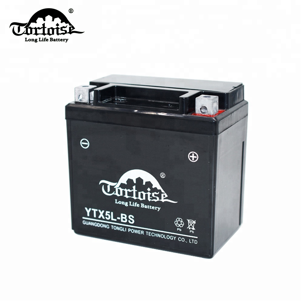 Ytx5L Bs 12V 5Ah свинцово-кислотный китайский Аккумулятор для мотоцикла 12V
