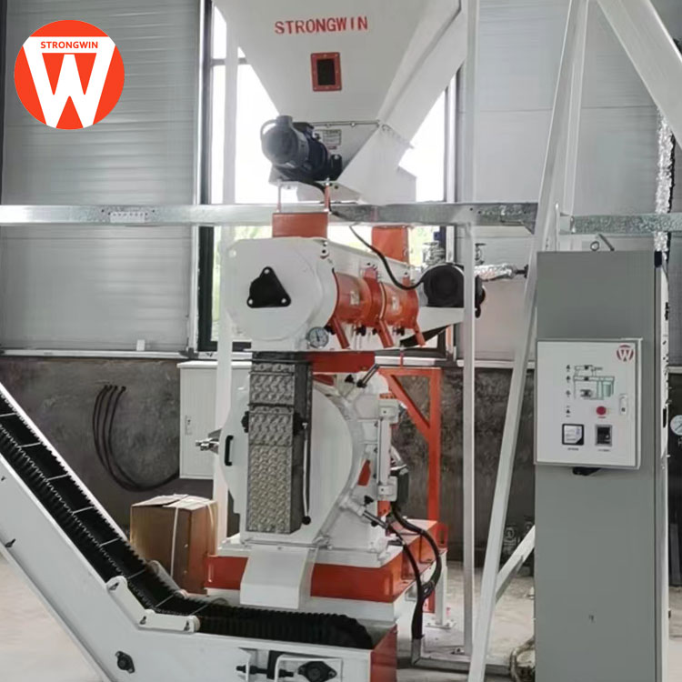 Factory supply complete set feed pellet line chicken feed pellet making machine Including Feed Processing Machines