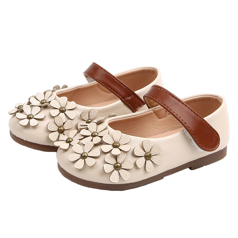 Age 0-1Baby Dress School Shoes Cute Flower Decoration Summer Autumn Girls Casual Shoes for Girls