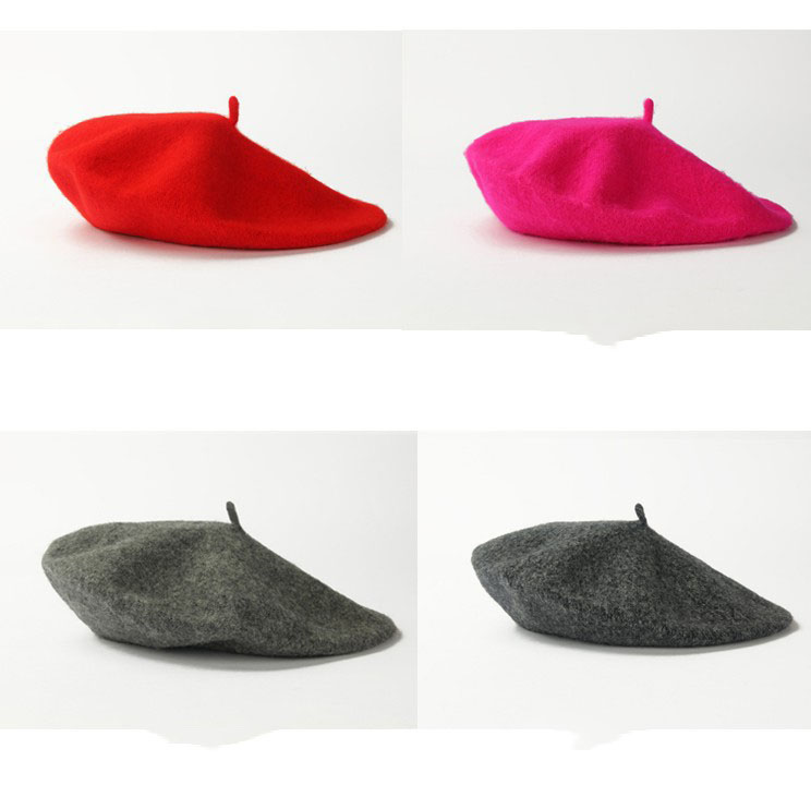 Wholesale Winter Women Fashion Outdoor Peaked Beret Embroidery Letter Painter Wool Beret