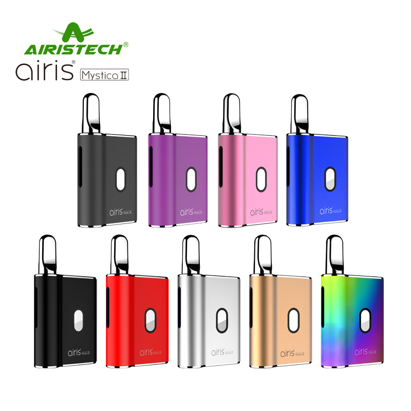 Airis Мистика II вейп CBD Mod Kit VV аккумулятор с переменным напряжением подходит для большинства картриджей с толстым масляным баком с резьбой 510