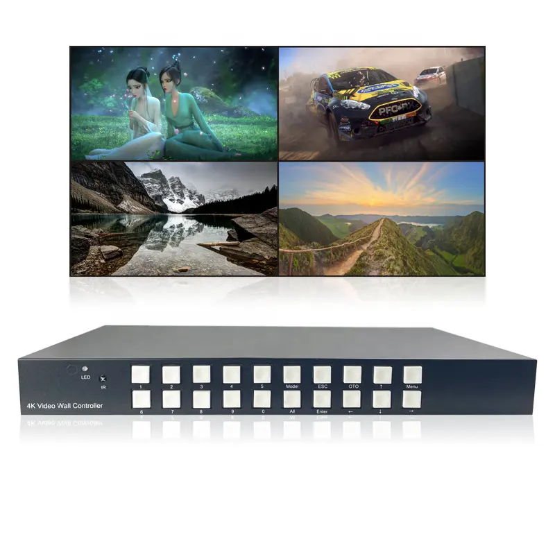 Support RT SP/RTMP/HLS Protocols Smart Seamless 8x8 4K 8 In 8 Out Sound Bar 5.1 HDMI Matrix Switcher