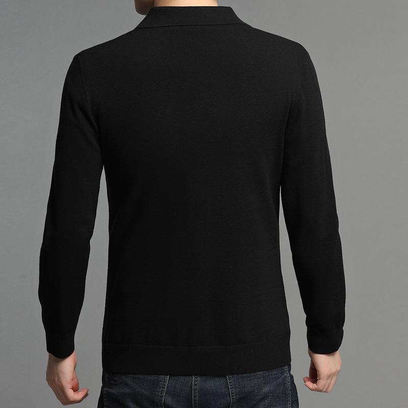 New Fashion Men's Cardigan Button Long Sleeve Slim Fit Casual Knitted Winter Custom Sweater