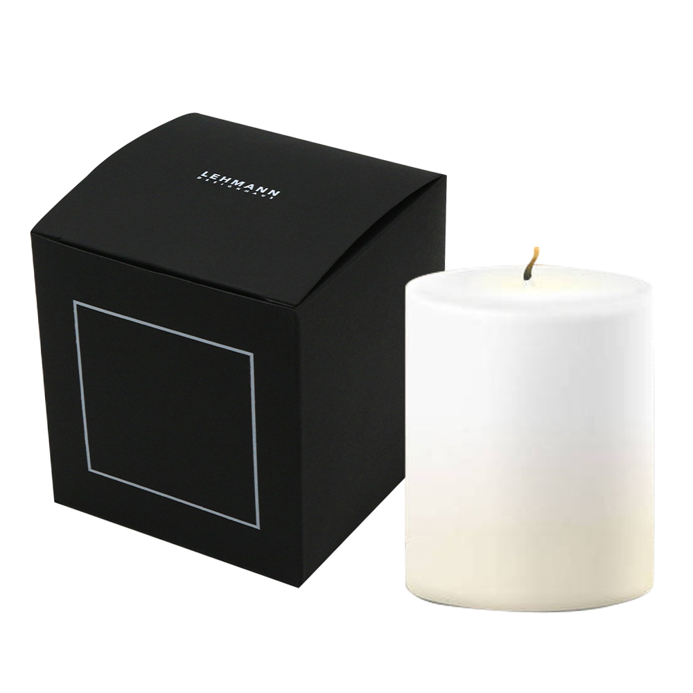 custom black candle jar paper packaging box
