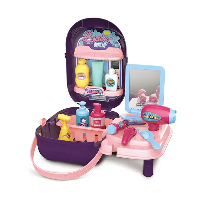 Girls Beauty Dressing Plastic Suitcase Toy Pretend Play Makeup Set Toy