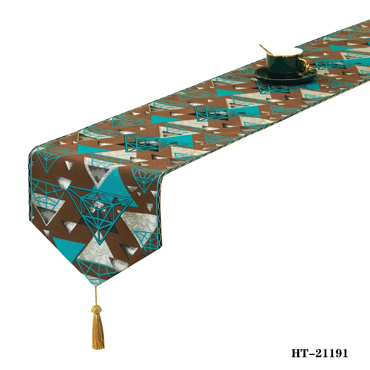 Luxury Jacquard Table Runner Woven Table Runner Wedding Decoration Table Runner Set