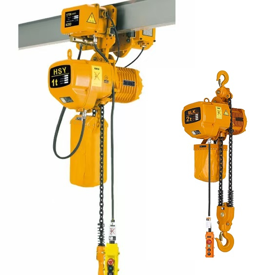 0.5t 1t 2ton 3ton HHBB electric chain hoist with motorized trolley