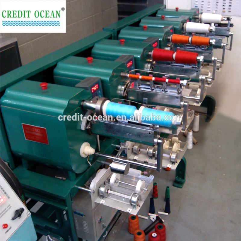 Credit Ocean cotton yarn winding machine for cone,column,horn/bugle,pineapple