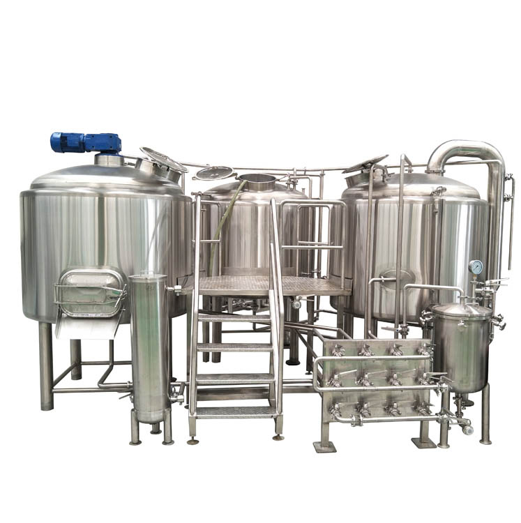 10 bbl 1200l Паровая нагревательная Автоматическая Пивоваренная система с 2 емкостями для продажи 3 цилиндра