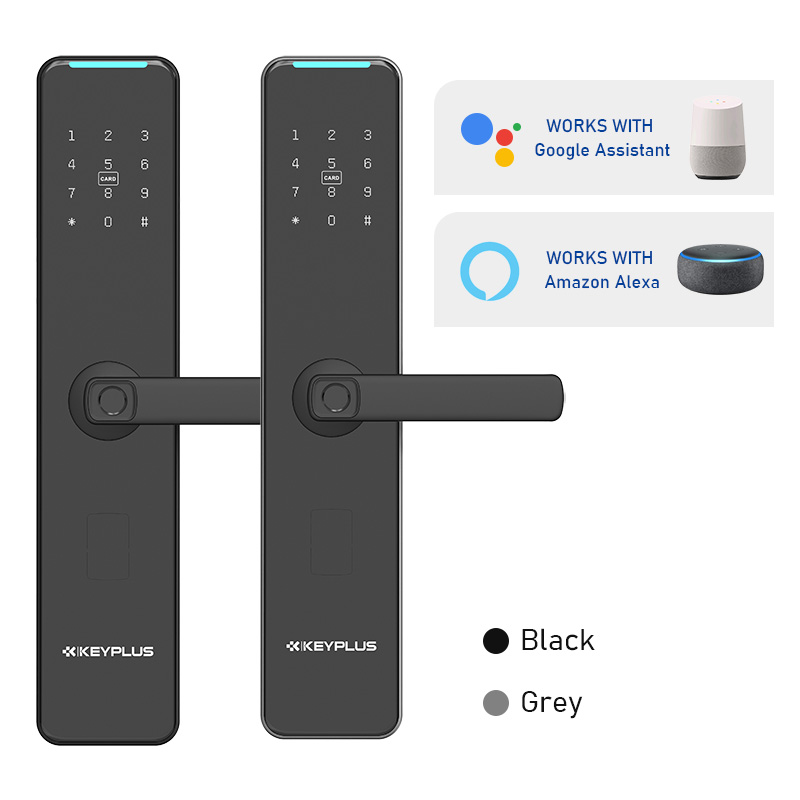 Умные дверные замки, цифровой Wi-Fi замок с Bluetooth, с биометрическим сканером отпечатков пальцев