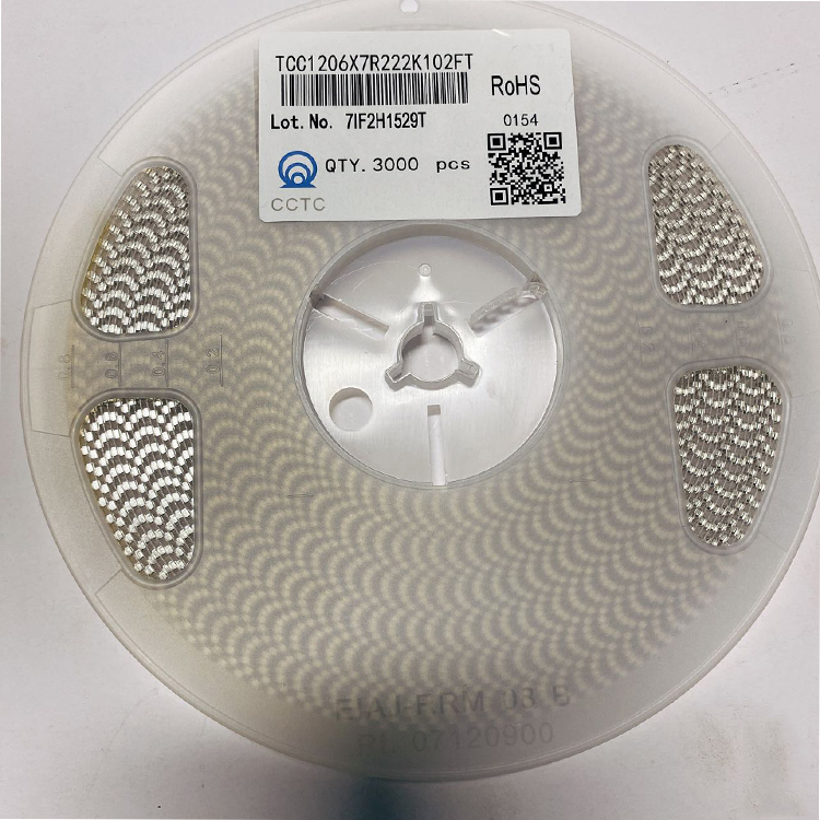 SMD конденсатор 1000 нФ 222 В 1206 SMD электролитический конденсатор