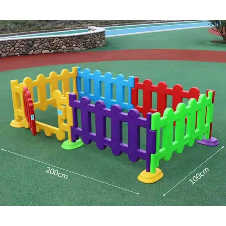 White plastic fence playpen fence toddler baby fence