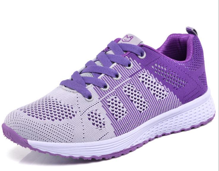 Sneakers Women Shoes Flats Casual Ladies Shoe Woman Lace-Up Mesh Light Breathable Female