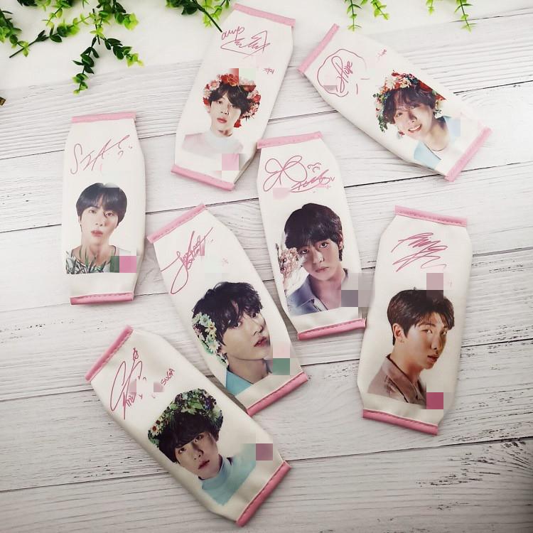Kpop Bangtan Boys Blackpink V JK JIMIN JIN JH RM SUGA Canvas Storage Bag Pencil Case