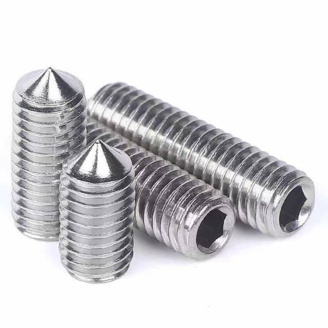 Cone End Set Bolt Galvanized Hardware Hexagon Socket Head Screw