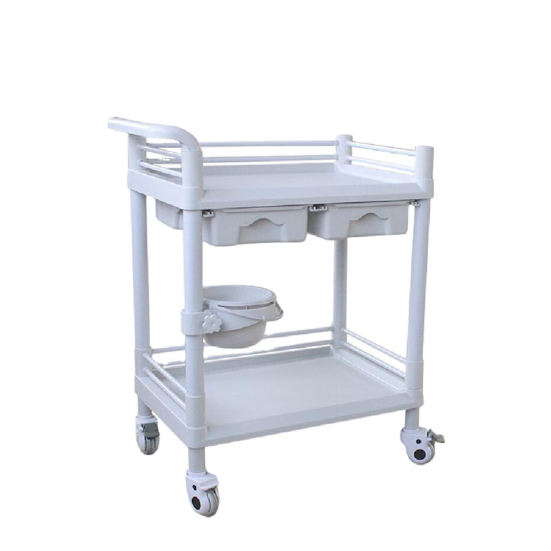 Professional medic folding trolley cart for hospital