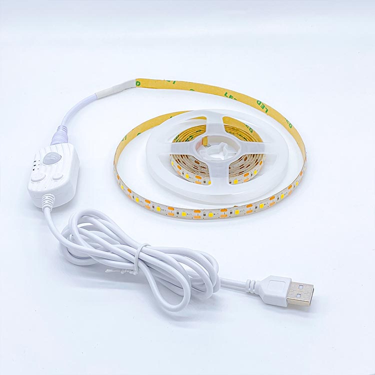 Высокоэффективный шкаф 1 м холодный цвет свет SMD 2835 Гибкая полоса USB TV светодиодная подсветка