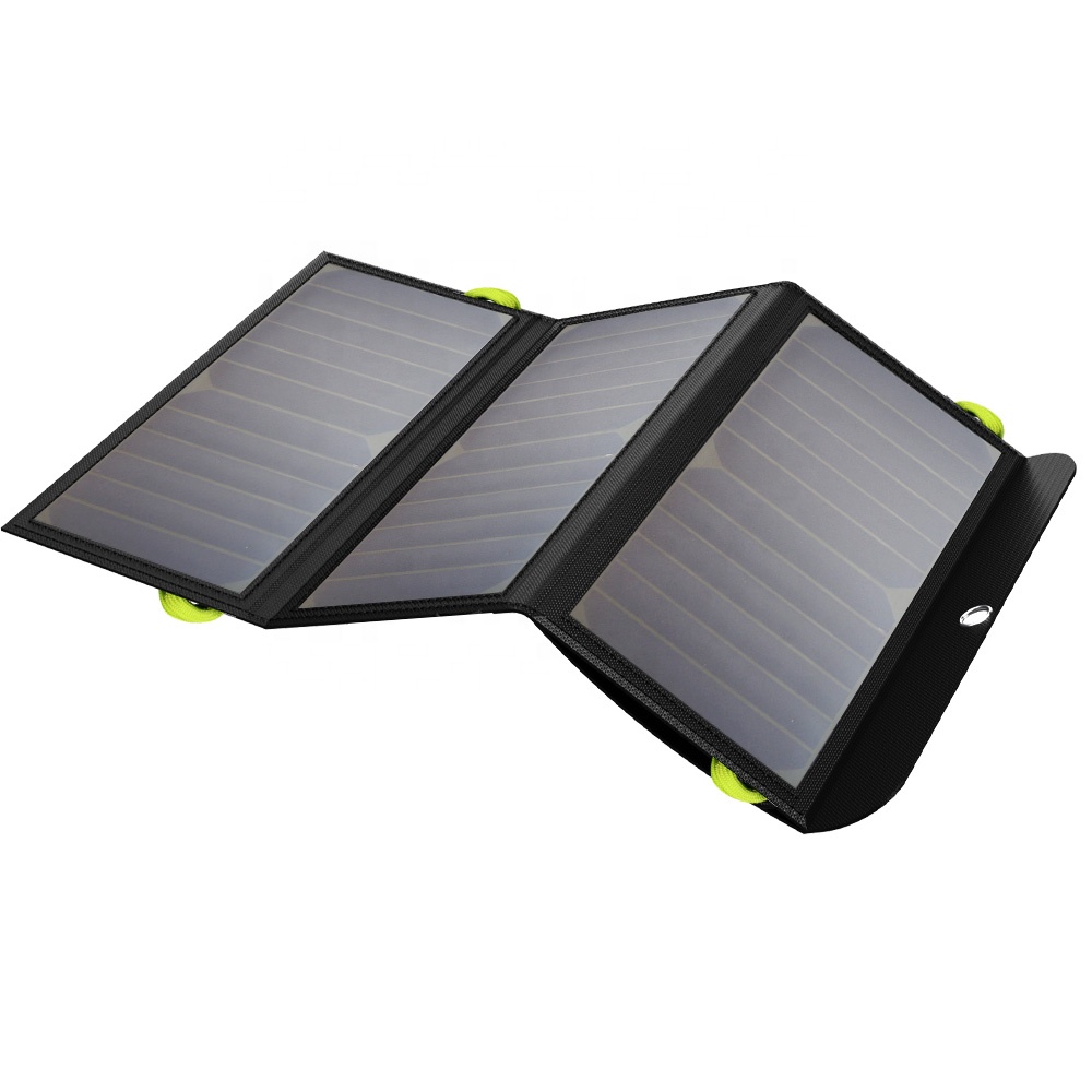 Портативный внешний аккумулятор 21W водонепроницаемый Встроенный 10000mah батарея складная солнечная панель зарядное устройство