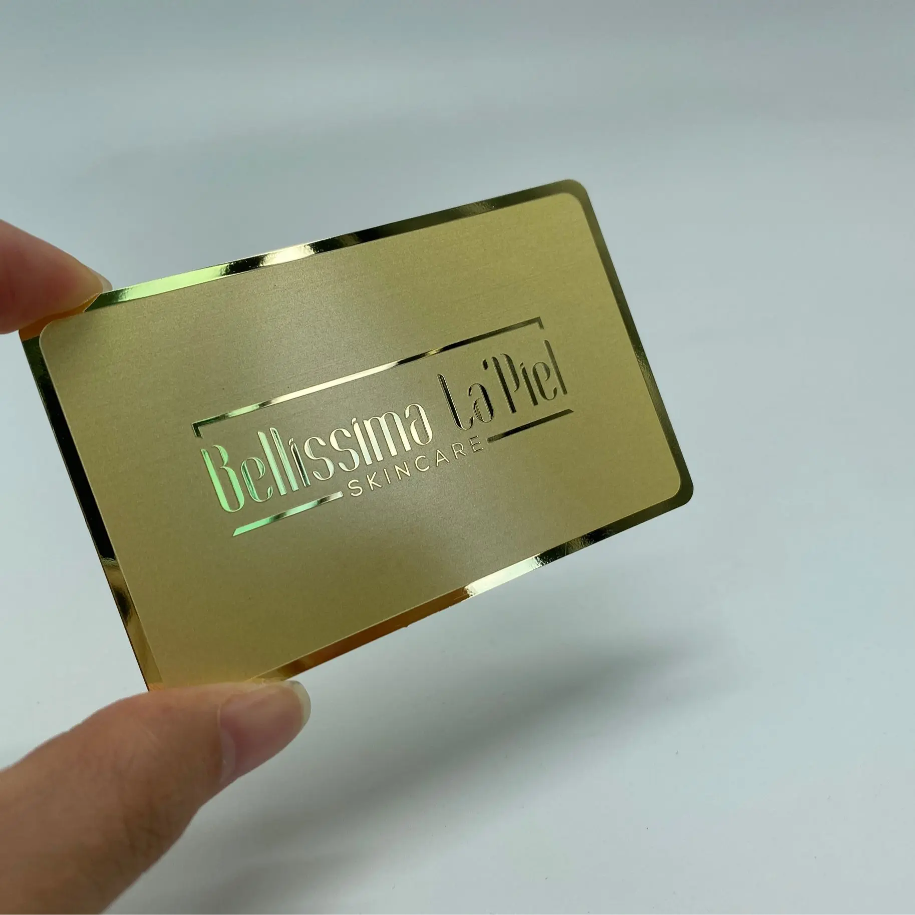 DU Gold Stainless Steel Mirror metal business cards