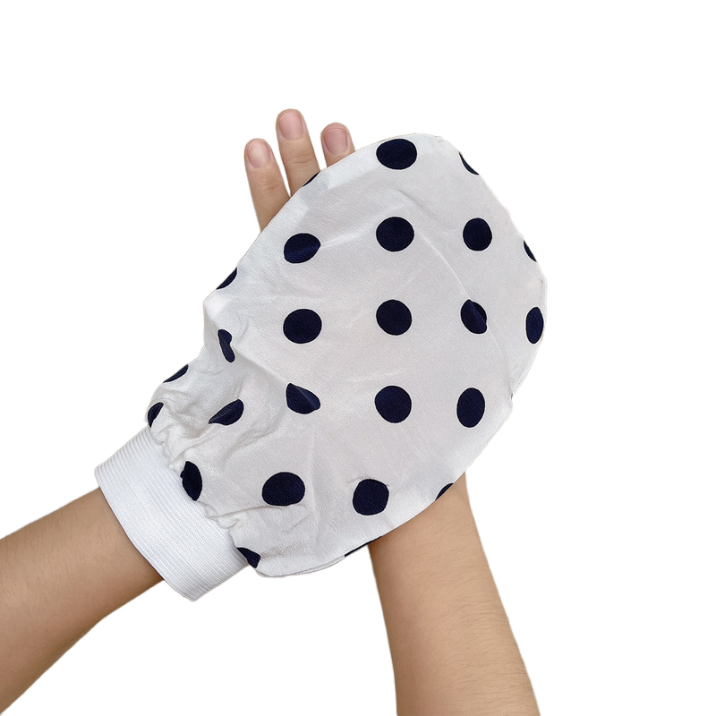 Wholesale Customized Logo Bulk Shower Gloves Pink Turkish Exfoliating Mitt for Body Scrubber Exfoliating Gloves Turkish Silk