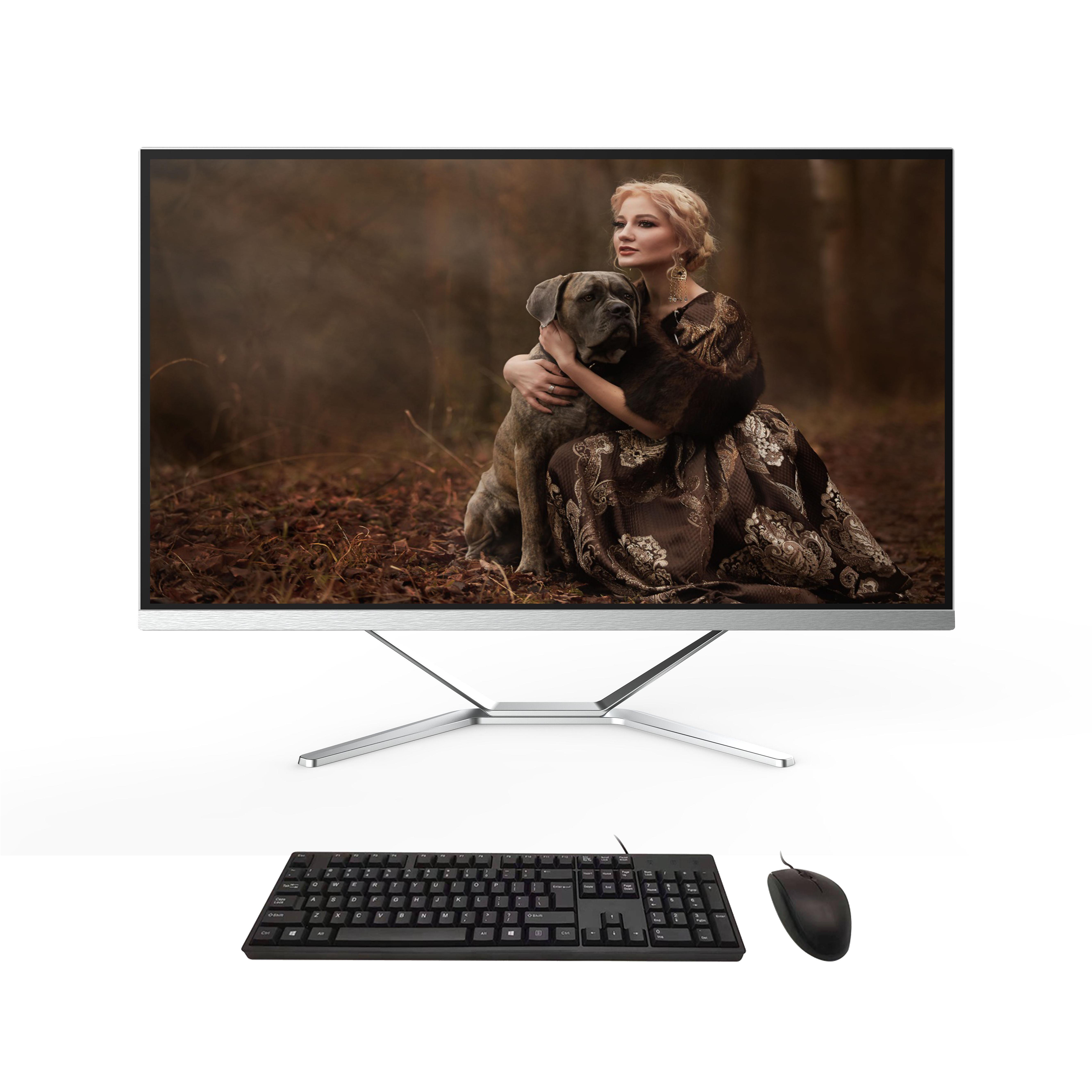 Office Desktop All In One PC 23.8 Inch I3 I5 I7 CPU computer 2GB graphics card gaming PC computer