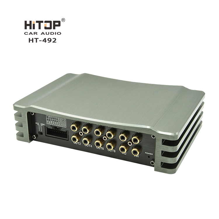 HT-492 Профессиональный 4 канала сабвуфер синий зуб DSP автомобильный аудио усилитель мощности