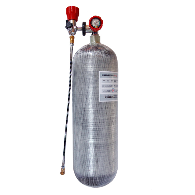 Воздушный пистолет 4500psi 9L Pcp/пустой баллон из углеродного волокна, воздушный газовый баллон для пожарной безопасности