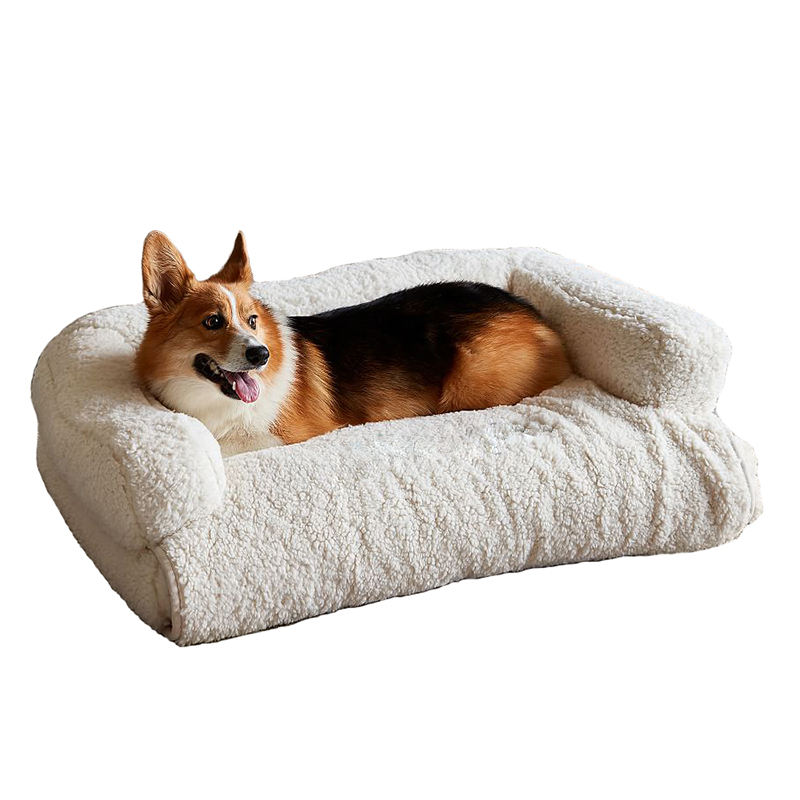 Pet Beds New 2021 Design 3 in 1 Luxury Sherpa Fur Dog & Cat Bed Warm Camas Para Pet