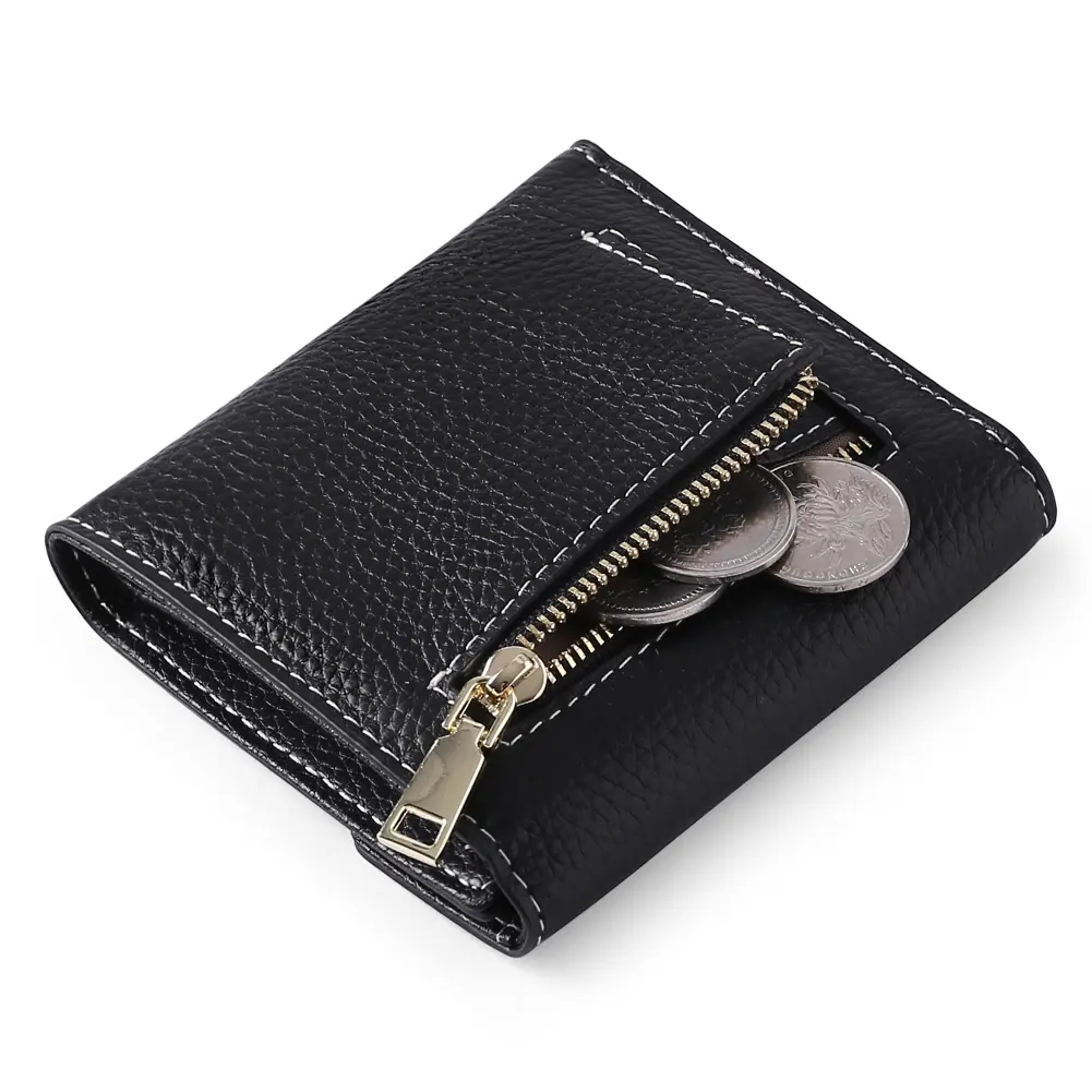 Purse Coin Latest New Ladies 3 Fold Short Purse Leather Coin Purse Wallet With Multi Card Slots