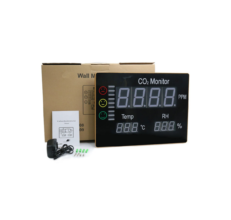 HT-2008 комнаты и офиса качества воздуха стены CO2 монитор контроля углекислого газа качество воздуха в помещении температура RH ht-2008