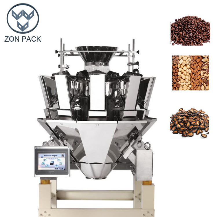 CE Automatic weighing multi-function beans cereal potato chips nuts multihead weigher for packing machine