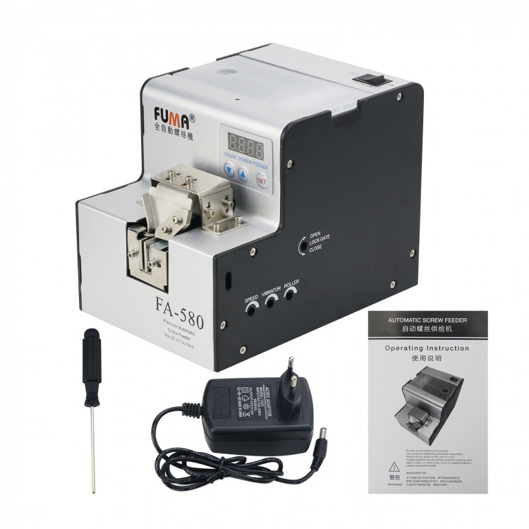 FA-580 Automatic Screw Feeder w/ Counting Digital Display Buzzer for 1-5mm Screws