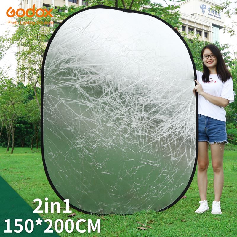 Magic Vision Godox 2 in1 150x200cm Portable Oval Multi-Disc Reflector Collapsible Photography Studio Photo Camera Lighting