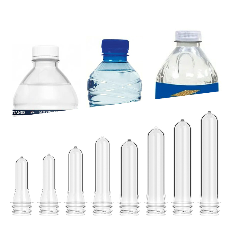 28mm 38mm 30/25 45 Multi Neck Sizes Plastic Water Bottle Pet Preform for Water Juice Beverage Blowing Bottles