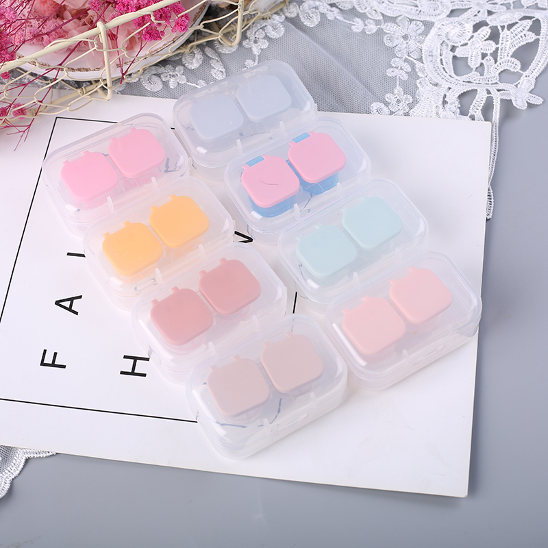 Wholesale Contact Lens Display Case Simple Mate Case Mini Portable Eye Lenses Case