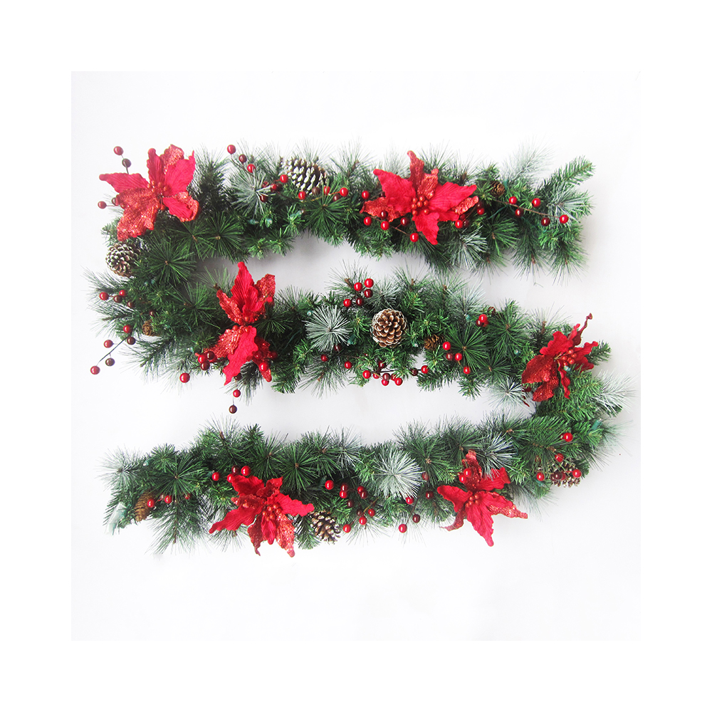 High Quality Factory Christmas Wreaths Customized PE PVC Pine Needle PET 10 Days for Christmas Decoration TF 1000pcs/size