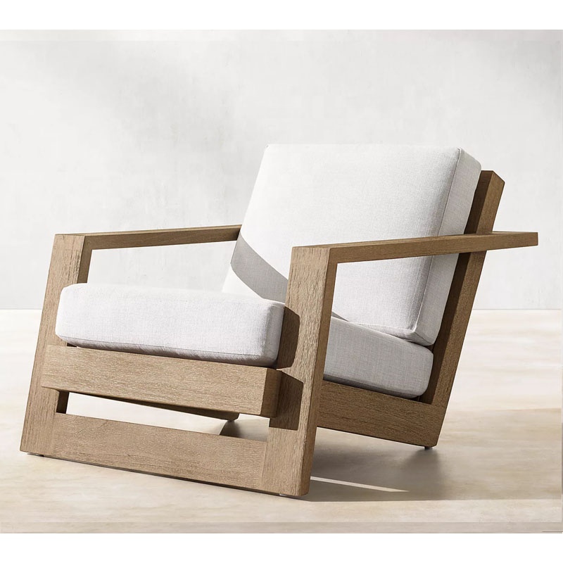 Sigma all weather garden furniture patio garden outdoor teak lounge chair