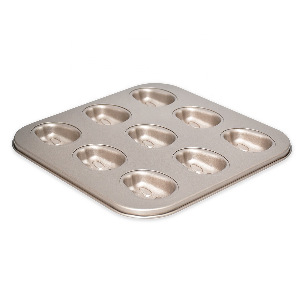 9 Cavity Carbon steel rabbit Shape Baking Pans Sheet Muffin Cake Baking Pan