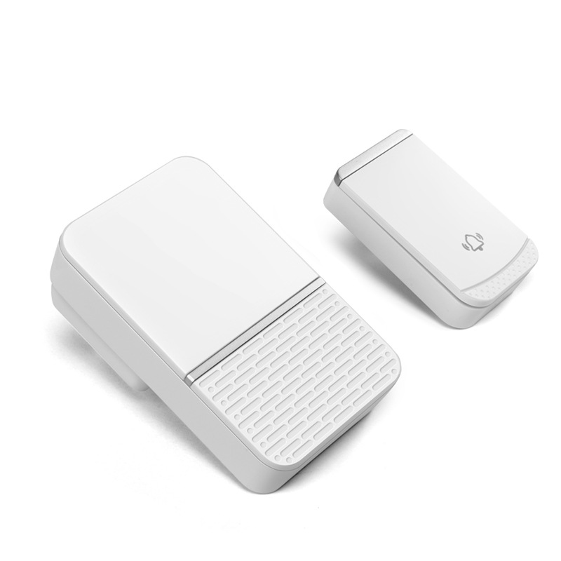 Беспроводной музыкальный дверной звонок Smart Home, 45 музыкальных колокольчиков, штепсельный приемник, батарея, кнопка, водонепроницаемый беспроводной дверной звонок