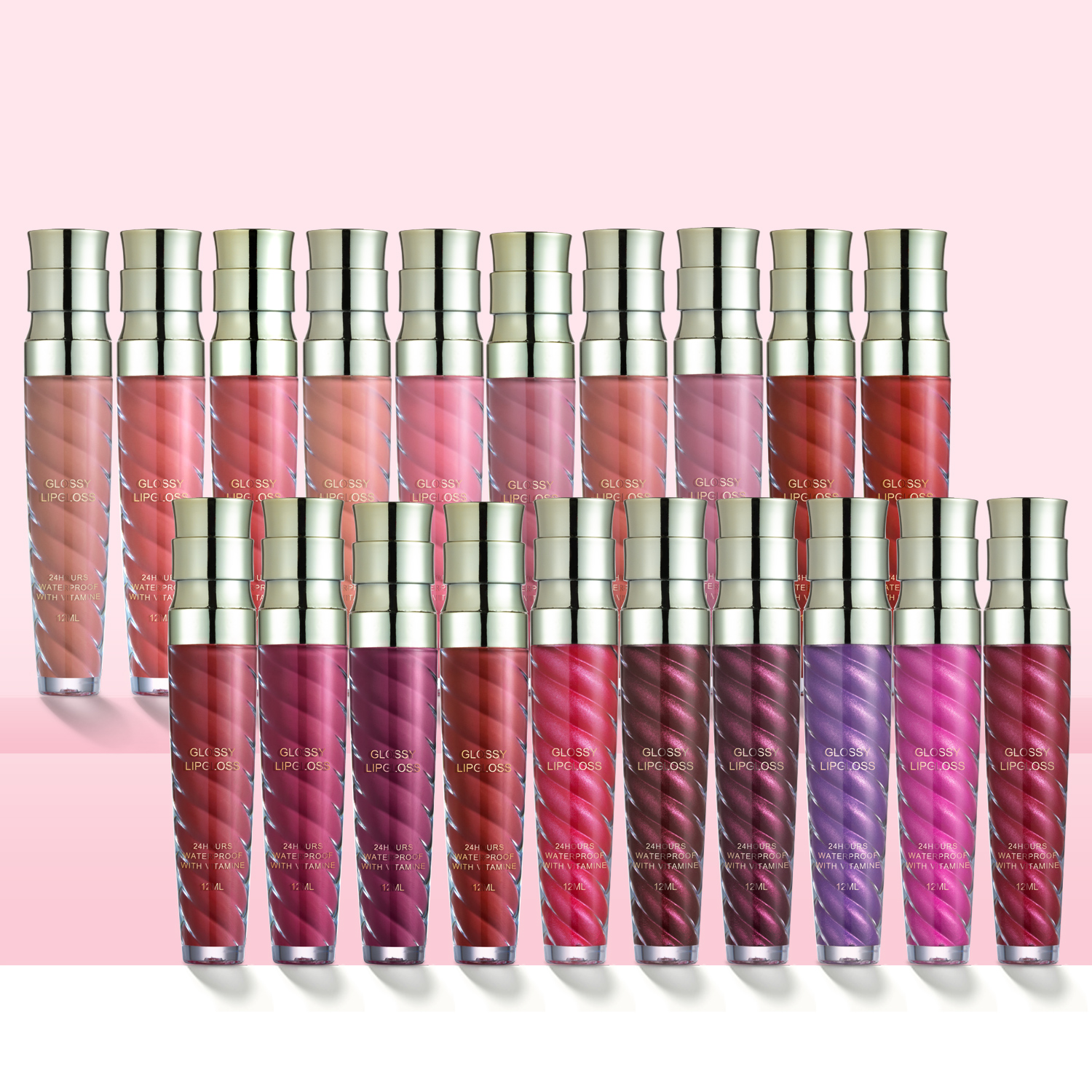 Custom Pigmented Lipgloss Vegan Luxury High Shine Velvet Lip Gloss Waterproof Liquid Lipstick Custom Logo Vendor