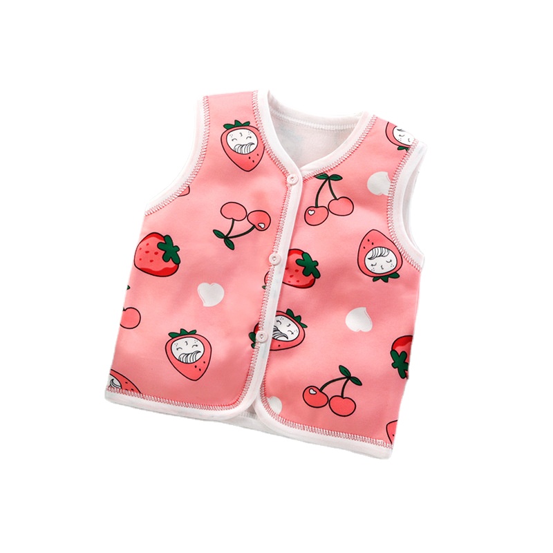 Comfortable children's vest baby warm vest boys and girls thick cardigan baby