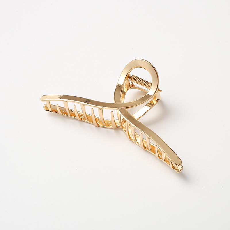 Fashion Metal Hair Claw Gold Geometric Hair Clips For Women Girl Elegant Crab Vintage Hairpin Hair Accessories