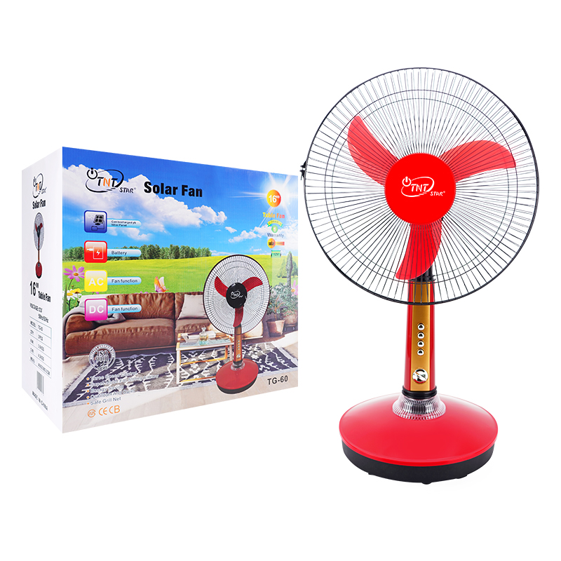 Tntstar TG-60 dc 12V Солнечная приведенная в действие Настольный вентилятор