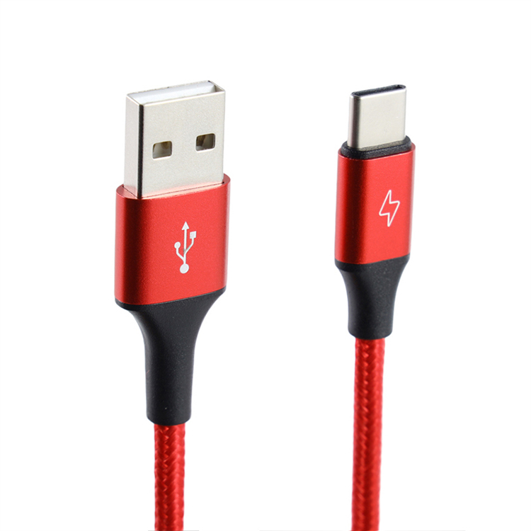 Низкая цена Электрический тестовый Плетеный Алюминиевый Usb-кабель типа C Быстрый зарядный кабель