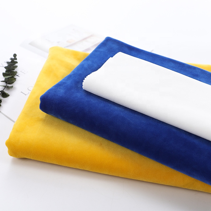 Оптовая продажа, 330gsm, низкая цена, роскошная супер мягкая стеганая бархатная ткань из спандекса с кристаллами