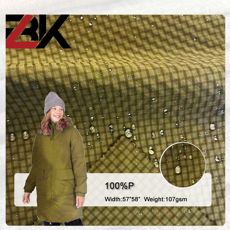 Bestselling semi polyester bubble grid fabric without spandex elasticity, suitable for pants and jackets