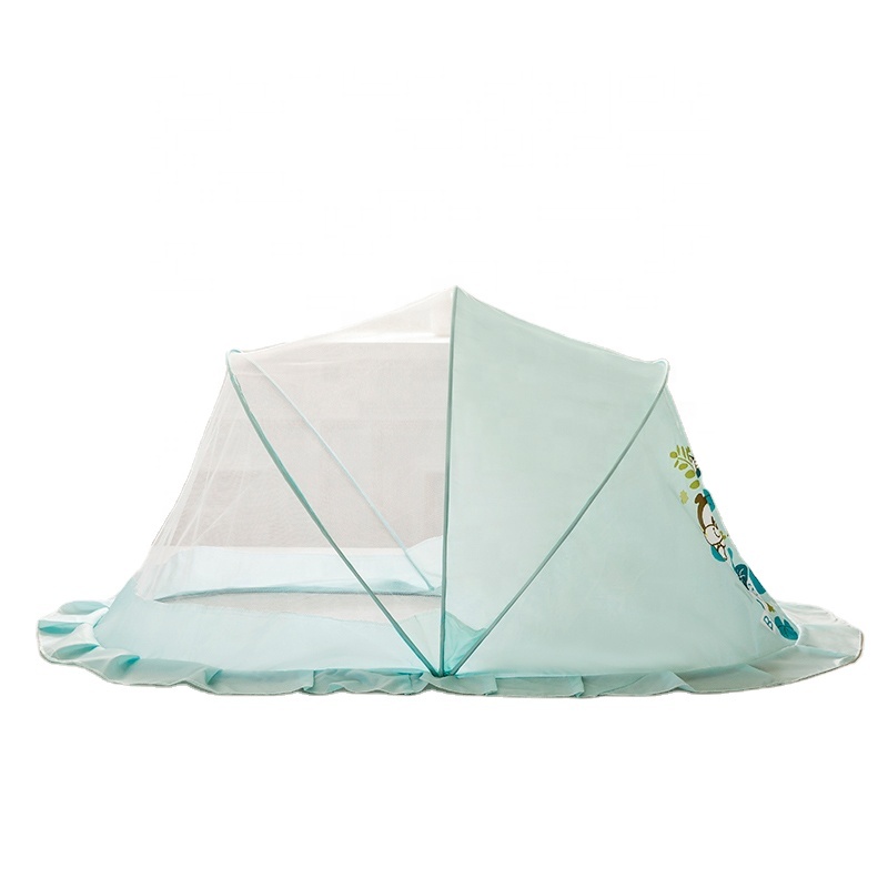 Mini Baby Bedding Crib Netting With Mattress Folding Baby Mosquito Nets Bed
