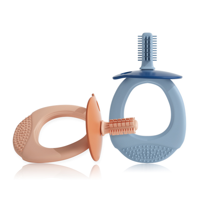 New Arrival Food Grade soft silicone baby training teether Baby Silicone Toothbrush