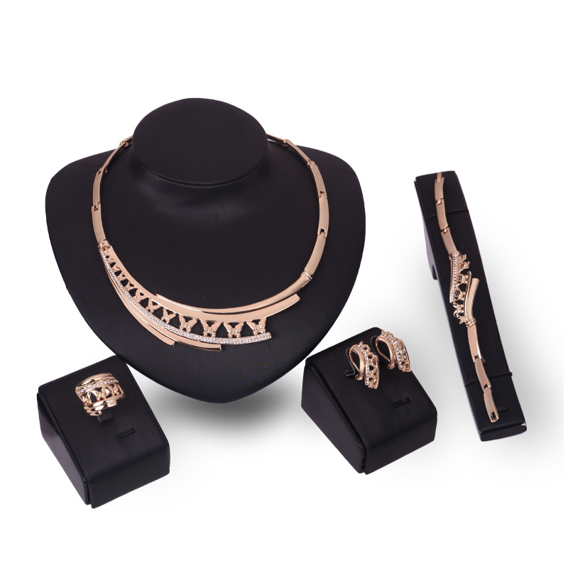 Markdown sale Wholesale Womens Luxury Africa Dubai 18k Gold Plated Jewelry Sets