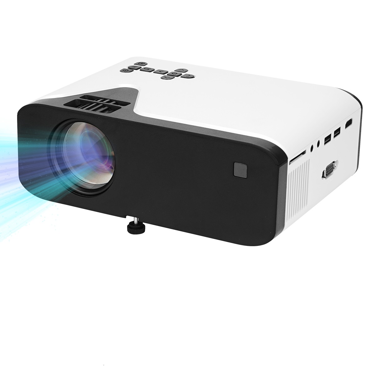 [Original factory] mini portable home cinema projector 1080P with speakers video proyector full HD 4K LED UB20 projector